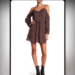 Paige Carmine off the shoulder dress Medium